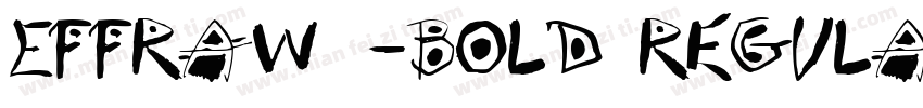 EffraW01-Bold Regula字体转换